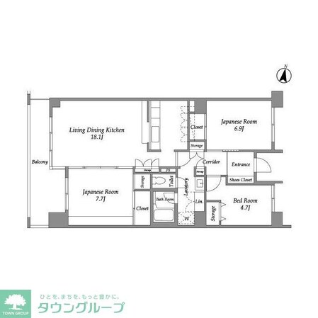 テレパレス西千葉の物件間取画像
